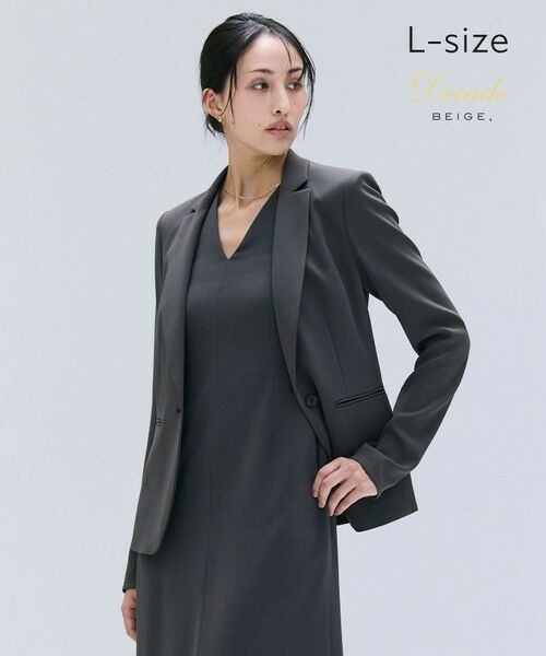 BEIGE,/ベイジ, 【洗える・L-size】CINDY / テーラードジャケット C. Gray 10 BEIGE,/ベイジ, 【洗える・L-size】CINDY / テーラードジャケット C. Gray 10
