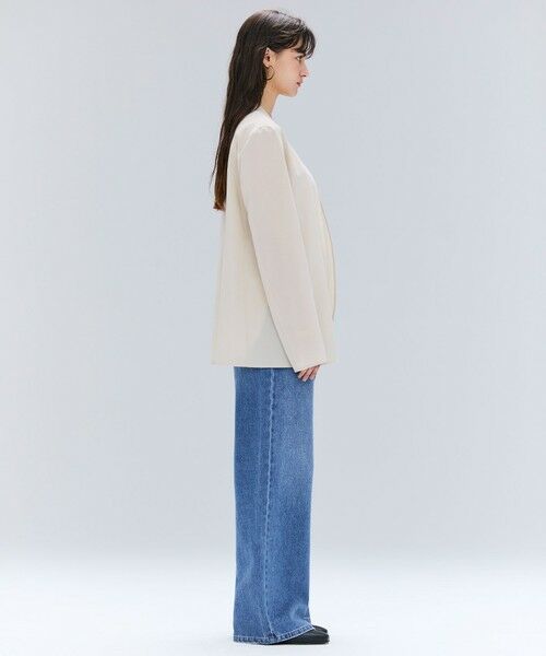 BEIGE, / ベイジ, ノーカラージャケット | 【洗える/接触冷感/速乾/UVケア対応・Precious 8月号掲載】BATEAU / ボタンレスノーカラジャケット | 詳細2