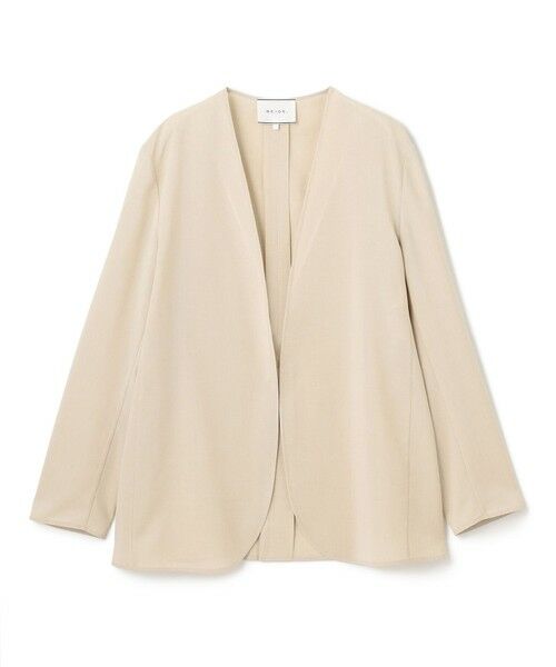 BEIGE, / ベイジ, ノーカラージャケット | 【洗える/接触冷感/速乾/UVケア対応・Precious 8月号掲載】BATEAU / ボタンレスノーカラジャケット | 詳細3
