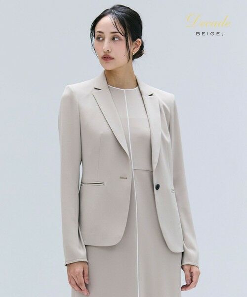 BEIGE,/ベイジ, 【洗える】CINDY / テーラードジャケット Taupe 2 BEIGE,/ベイジ, 【洗える】CINDY / テーラードジャケット Taupe 2