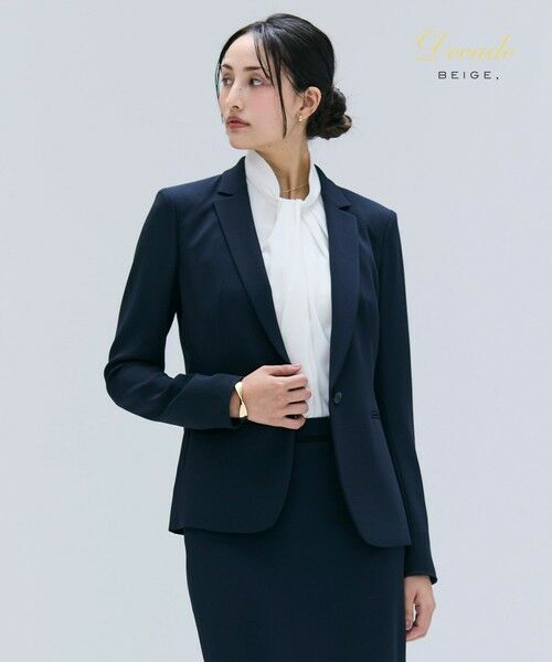BEIGE,/ベイジ, 【洗える】CINDY / テーラードジャケット Navy 32 BEIGE,/ベイジ, 【洗える】CINDY / テーラードジャケット Navy 32