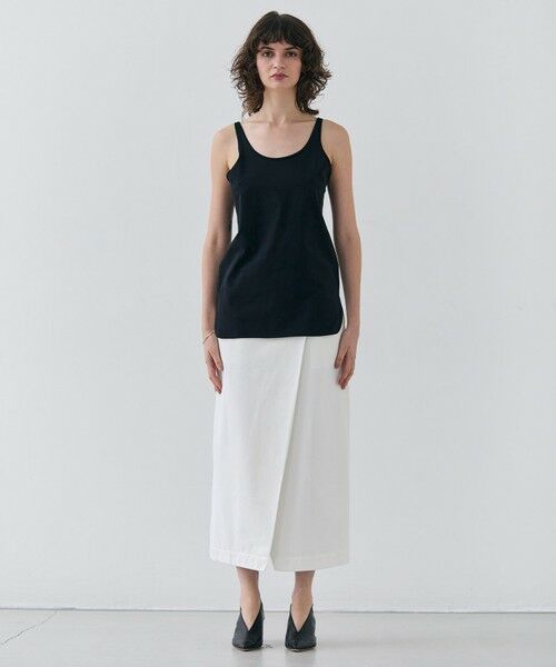 BEIGE, / ベイジ, カットソー | 【洗える】BROIS / コットンシャツテールタンクトップ | 詳細8