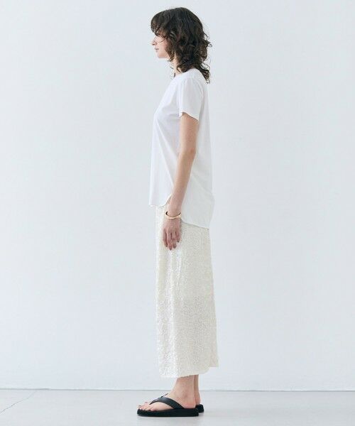 BEIGE, / ベイジ, カットソー | 【洗える】BROIS / コットンクルーネックTシャツ | 詳細2