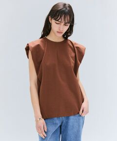 BEIGE, / ベイジ, カットソー | 【洗える】SCALA / コットンリネンボリュームスリーブトップス