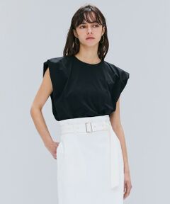 BEIGE, / ベイジ, カットソー | 【洗える】SCALA / コットンリネンボリュームスリーブトップス