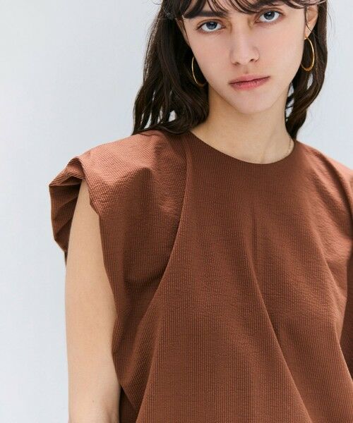 BEIGE, / ベイジ, カットソー | 【洗える】SCALA / コットンリネンボリュームスリーブトップス | 詳細5