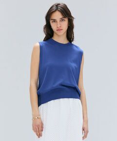 BEIGE, / ベイジ, ニット・セーター | 【洗える】VALOIS / バックシフォンレーヤードニット