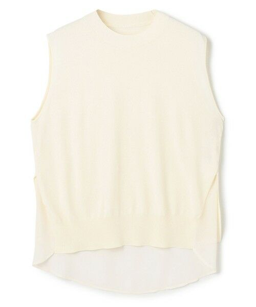 BEIGE, / ベイジ, ニット・セーター | 【洗える】VALOIS / バックシフォンレーヤードニット | 詳細4