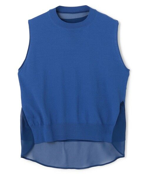 BEIGE, / ベイジ, ニット・セーター | 【洗える】VALOIS / バックシフォンレーヤードニット | 詳細7