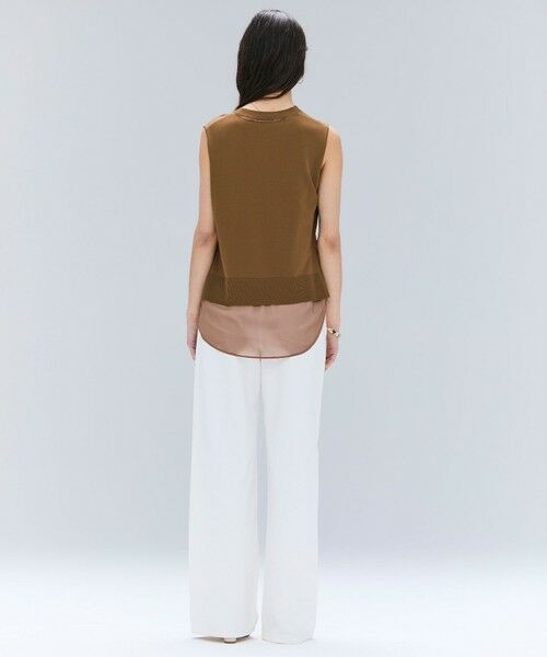 BEIGE, / ベイジ, ニット・セーター | 【洗える】VALOIS / バックシフォンレーヤードニット | 詳細15