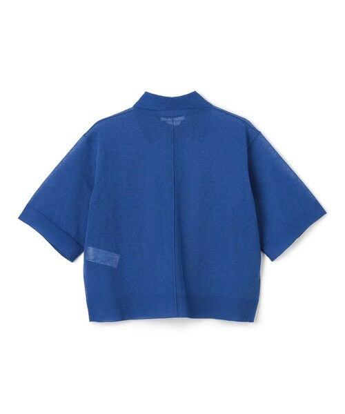 BEIGE, / ベイジ, ニット・セーター | 【洗える・Oggi10月号掲載】MILANO / リネン混シアーポロカラーニット | 詳細4