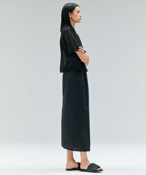 BEIGE, / ベイジ, ニット・セーター | 【洗える・Oggi10月号掲載】MILANO / リネン混シアーポロカラーニット | 詳細12