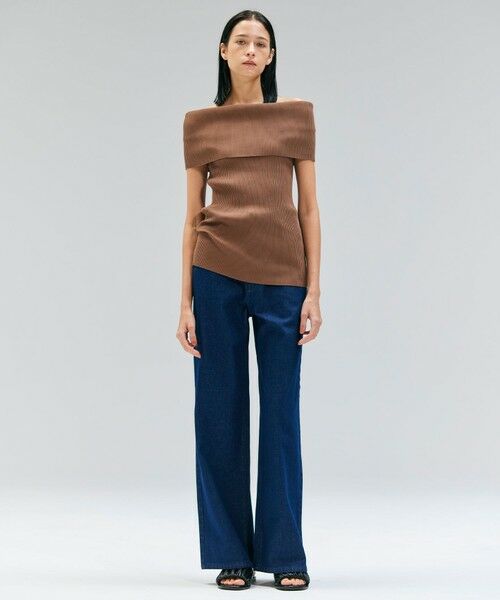 BEIGE, / ベイジ, ニット・セーター | 【洗える】BRERA / オフショルダーストレッチリブニット | 詳細5