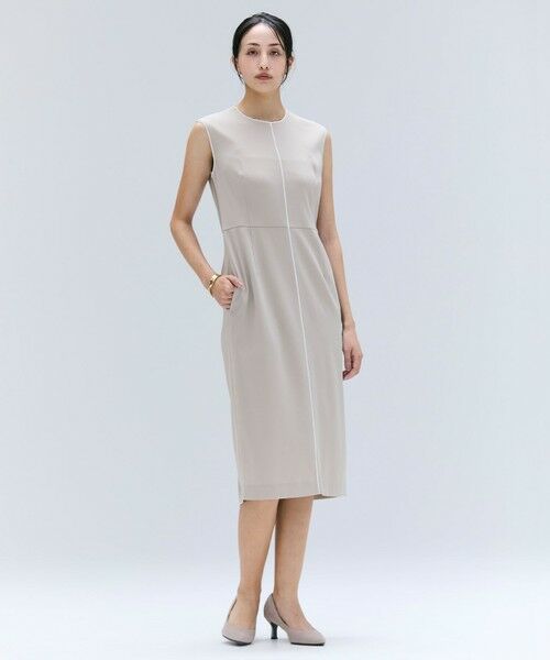 BEIGE, / ベイジ, ロング・マキシ丈ワンピース | 【洗える・L-size】CINDY / クルーネックノースリーブワンピース | 詳細1