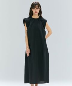 BEIGE, / ベイジ, ロング・マキシ丈ワンピース | 【洗える/接触冷感/速乾/UVケア対応】BATEAU / フレンチスリーブAラインタックワンピース