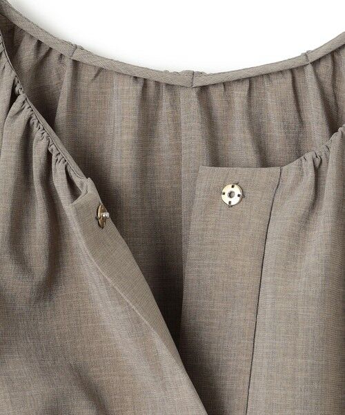 BEIGE, / ベイジ, ロング・マキシ丈ワンピース | 【洗える/接触冷感/速乾/UVケア対応】BATEAU / フレンチスリーブAラインタックワンピース | 詳細11