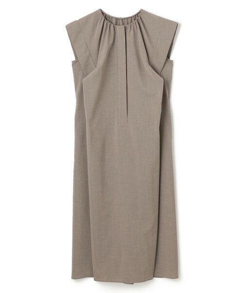 BEIGE, / ベイジ, ロング・マキシ丈ワンピース | 【洗える/接触冷感/速乾/UVケア対応】BATEAU / フレンチスリーブAラインタックワンピース | 詳細5