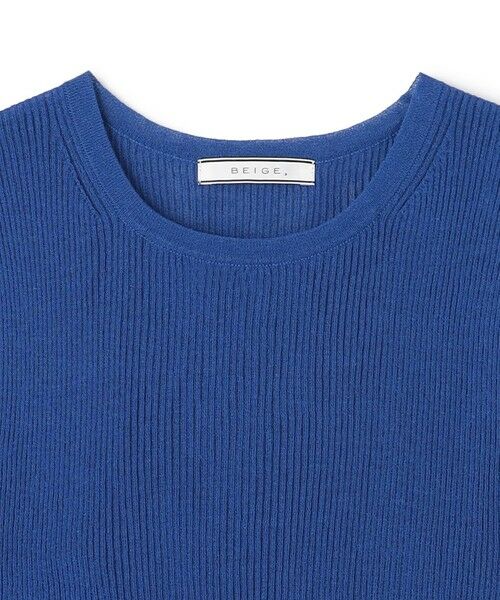 BEIGE, / ベイジ, ロング・マキシ丈ワンピース | 【洗える】MILANO / リネン混シアーニットAラインワンピース | 詳細6