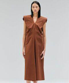 BEIGE, / ベイジ, ロング・マキシ丈ワンピース | 【洗える】SCALA / コットンリネンボリュームスリーブワンピース