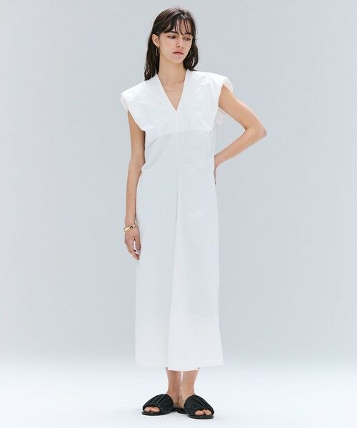 BEIGE, / ベイジ, ロング・マキシ丈ワンピース | 【洗える】SCALA / コットンリネンボリュームスリーブワンピース | 詳細2