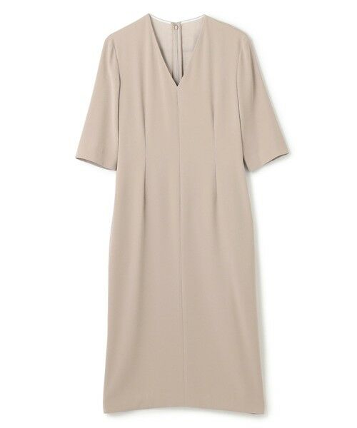 BEIGE, / ベイジ, ロング・マキシ丈ワンピース | 【洗える】CINDY / Vネックハーフスリーブワンピース | 詳細4