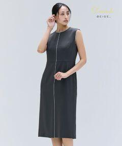 BEIGE, / ベイジ, ロング・マキシ丈ワンピース | 【洗える】CINDY / クルーネックノースリーブワンピース