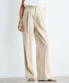 BEIGE, / ベイジ, その他パンツ | 【洗える/接触冷感/速乾/UVケア対応・Precious ９月号掲載】BATEAU / イージーウエストサイドスリットタックパンツ
