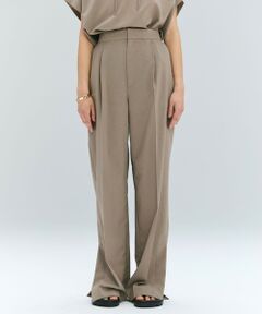 BEIGE, / ベイジ, その他パンツ | 【洗える/接触冷感/速乾/UVケア対応・Precious ９月号掲載】BATEAU / イージーウエストサイドスリットタックパンツ