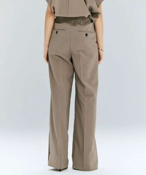 BEIGE, / ベイジ, その他パンツ | 【洗える/接触冷感/速乾/UVケア対応・Precious ９月号掲載】BATEAU / イージーウエストサイドスリットタックパンツ | 詳細6