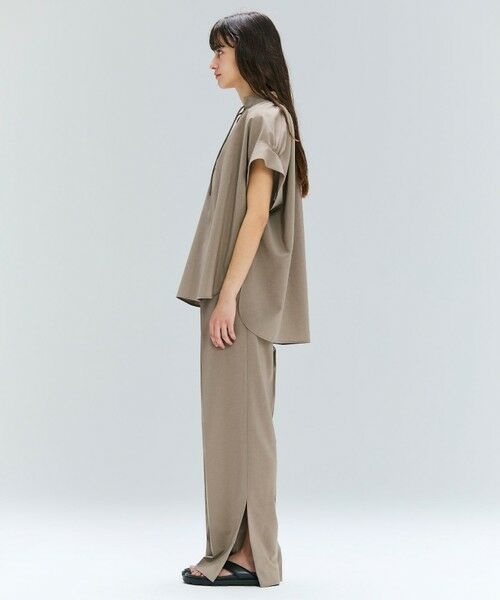 BEIGE, / ベイジ, その他パンツ | 【洗える/接触冷感/速乾/UVケア対応・Precious ９月号掲載】BATEAU / イージーウエストサイドスリットタックパンツ | 詳細8