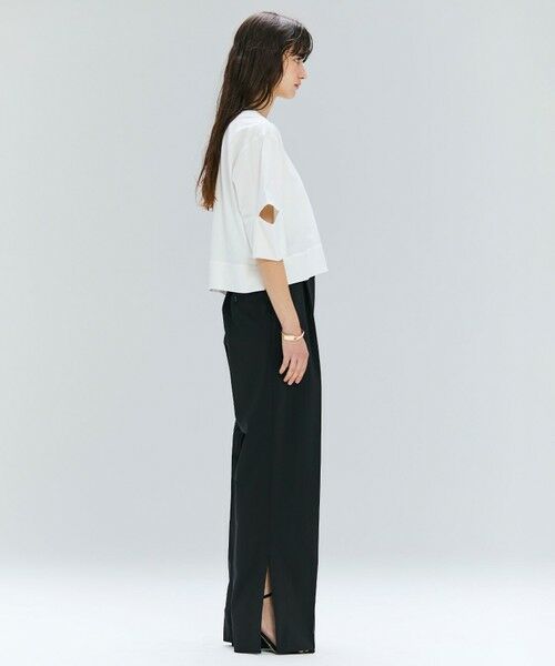 BEIGE, / ベイジ, その他パンツ | 【洗える/接触冷感/速乾/UVケア対応・Precious ９月号掲載】BATEAU / イージーウエストサイドスリットタックパンツ | 詳細19