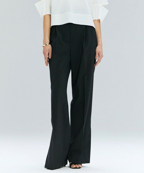 BEIGE,/ベイジ, 【洗える/接触冷感/速乾/UVケア対応・Precious 9月号掲載】BATEAU / イージーウエストサイドスリットタックパンツ Black 4 BEIGE,/ベイジ, 【洗える/接触冷感/速乾/UVケア対応・Precious 9月号掲載】BATEAU / イージーウエストサイドスリットタックパンツ Black 4