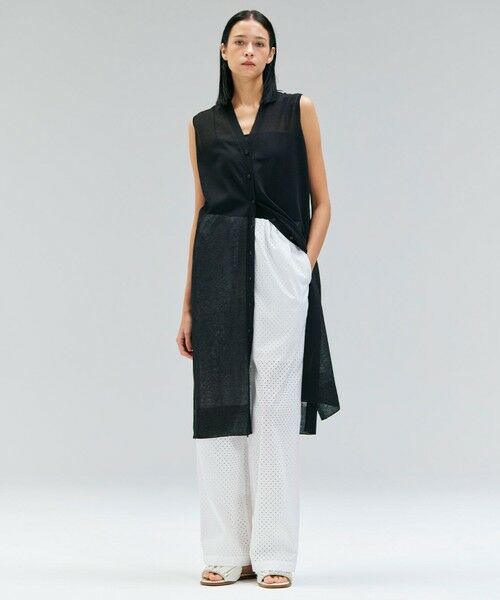 BEIGE, / ベイジ, その他パンツ | 【洗える】PICCOLO / パンチングドットイージーワイドパンツ | 詳細3