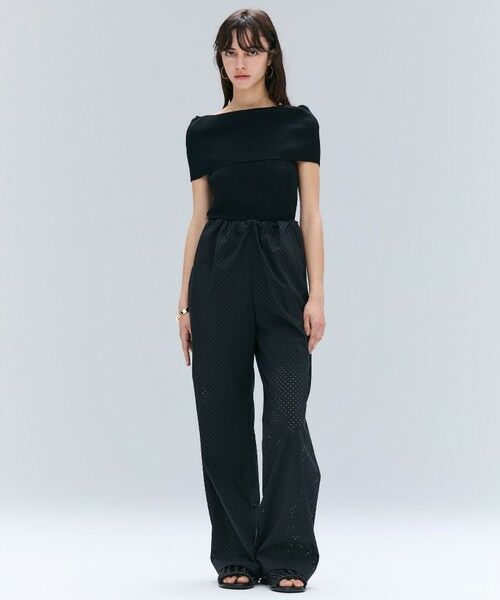 BEIGE, / ベイジ, その他パンツ | 【洗える】PICCOLO / パンチングドットイージーワイドパンツ | 詳細10