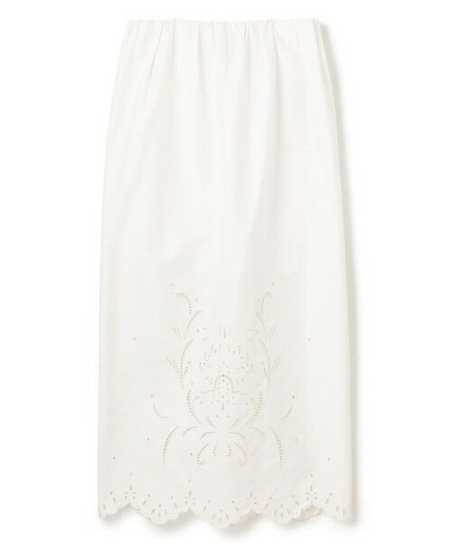 BEIGE, / ベイジ, ミニ・ひざ丈スカート | 【洗える】GALLERIA / コットンエンブロイダリーIラインスカート | 詳細7