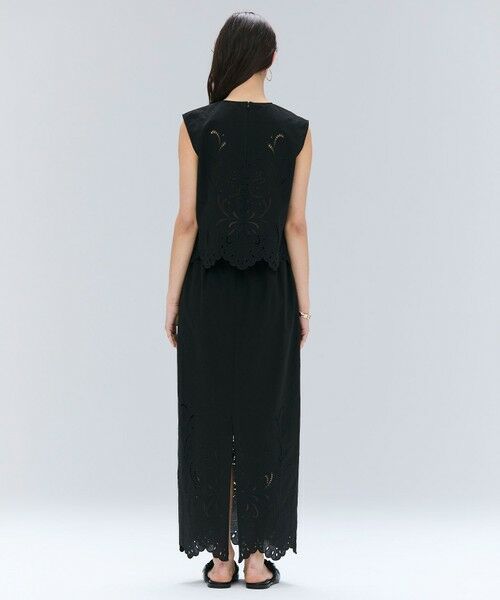 BEIGE, / ベイジ, ミニ・ひざ丈スカート | 【洗える】GALLERIA / コットンエンブロイダリーIラインスカート | 詳細9