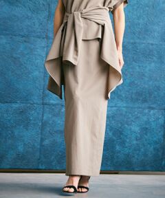 BEIGE, / ベイジ, ミニ・ひざ丈スカート | 【洗える/接触冷感/速乾/UVケア対応・Precious 8月号掲載】BATEAU / イージーウエストIラインロングスカート