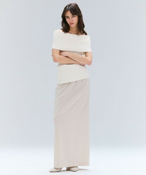 BEIGE, / ベイジ, ミニ・ひざ丈スカート | 【洗える/接触冷感/速乾/UVケア対応・Precious 8月号掲載】BATEAU / イージーウエストIラインロングスカート | 詳細1
