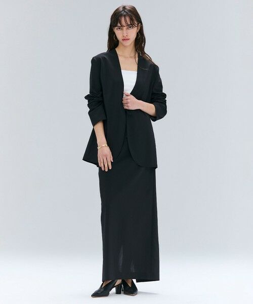 BEIGE, / ベイジ, ミニ・ひざ丈スカート | 【洗える/接触冷感/速乾/UVケア対応・Precious 8月号掲載】BATEAU / イージーウエストIラインロングスカート | 詳細14