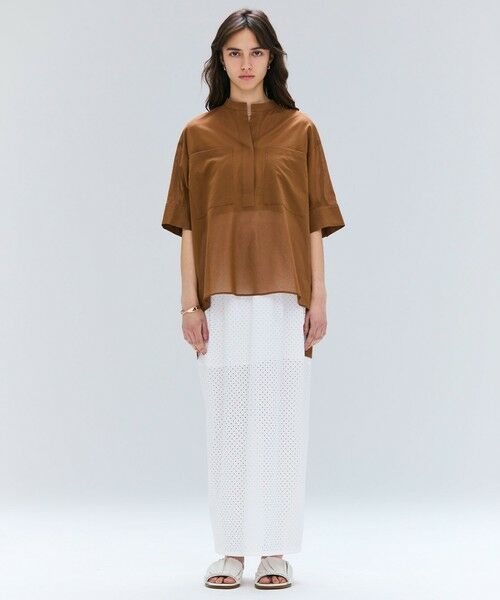 BEIGE, / ベイジ, ミニ・ひざ丈スカート | 【洗える】PICCOLO / パンチングドットIラインスカート | 詳細2