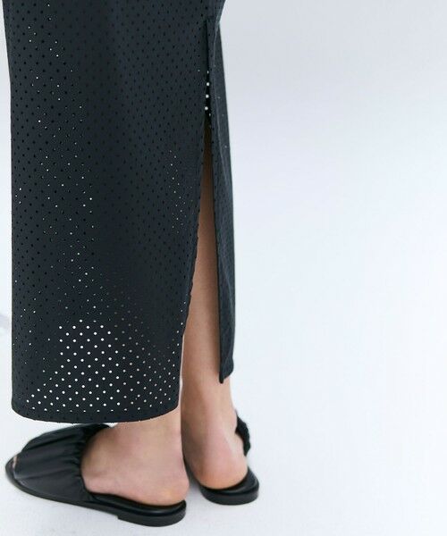 BEIGE, / ベイジ, ミニ・ひざ丈スカート | 【洗える】PICCOLO / パンチングドットIラインスカート | 詳細6