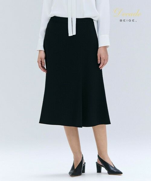 BEIGE,/ベイジ, 【洗える】CINDY / フレアスカート Black x Black 2 BEIGE,/ベイジ, 【洗える】CINDY / フレアスカート Black x Black 2