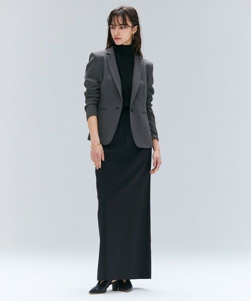 BEIGE, / ベイジ, シャツ・ブラウス | 【洗える】FLEUR / ニットコンビハイネック半袖ブラウス | 詳細4