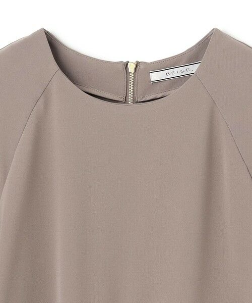 BEIGE, / ベイジ, シャツ・ブラウス | 【洗える】ACHILLEA / ペプラムバックファスナーブラウス | 詳細2