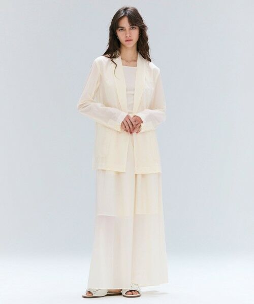 BEIGE, / ベイジ, テーラードジャケット | 【洗える/セットアップ対応】SPIGA / ショールカラーライトジャケット | 詳細3