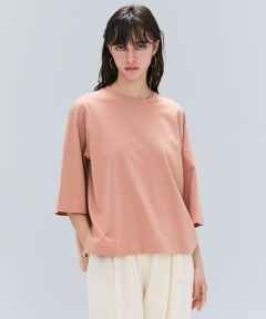 BEIGE, / ベイジ, カットソー | 【洗える・GLOW ８月号掲載】S.BABILA / スリットネックオーバーサイズTシャツ