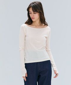 BEIGE, / ベイジ, カットソー | 【洗える・BAILA 10月号掲載】MARINO / 2WAYリブコンパクトカーディガン