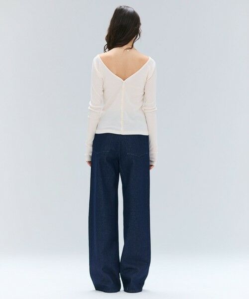 BEIGE, / ベイジ, カットソー | 【洗える・BAILA 10月号掲載】MARINO / 2WAYリブコンパクトカーディガン | 詳細2
