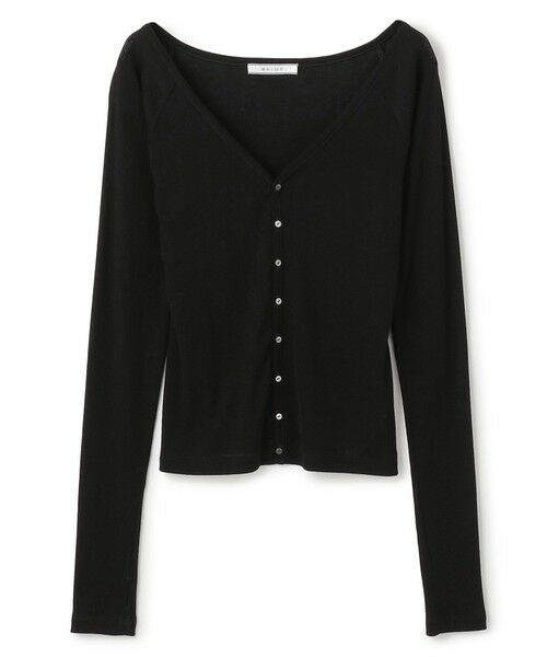 BEIGE, / ベイジ, カットソー | 【洗える・BAILA 10月号掲載】MARINO / 2WAYリブコンパクトカーディガン | 詳細18