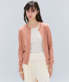 BEIGE, / ベイジ, ニット・セーター | 【洗える】NADIA / レザーラインジップカーディガン